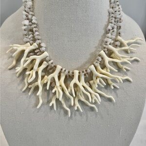 Elegant Cream Coral Necklace